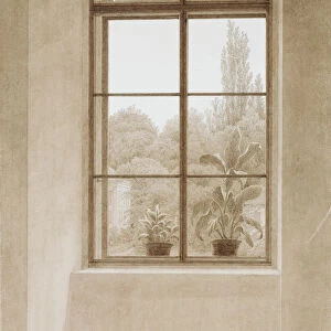 Window Looking over the Park, 1810-1811. Artist: Caspar David Friedrich