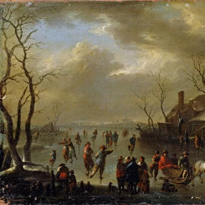 Winter Landscape, 17th century. Artist: Klaes Molenaer