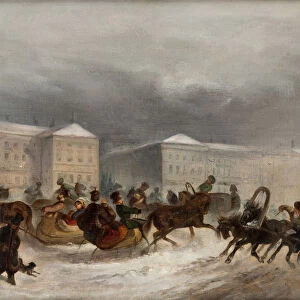 Winter Sleigh Rides, 19th century