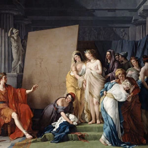 Zeuxis Choosing a Model from the Beautiful Girls of Croton, 1789. Artist: Francois-Andre Vincent