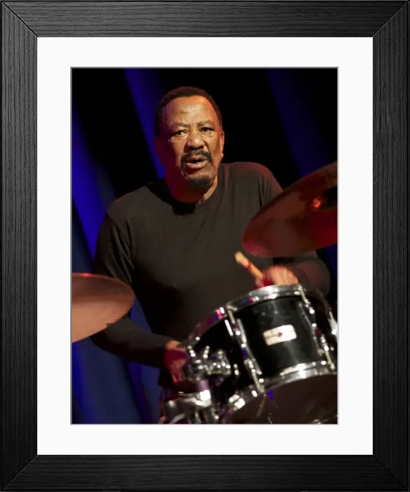 Framed Print : Louis Maholo, 2013. Artist: Alan John Ainsworth Framed Print : Louis Maholo, 2013. Artist: Alan John Ainsworth
