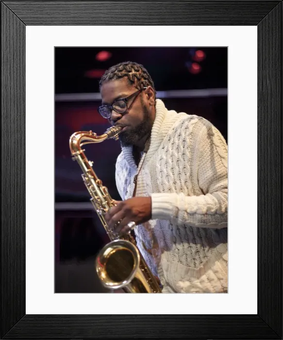 Framed Print : Soweto Kinch, 2012. Artist: Alan John Ainsworth Framed Print : Soweto Kinch, 2012. Artist: Alan John Ainsworth