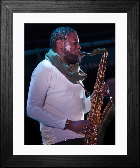 Framed Print : Soweto Kinch, 2012. Artist: Alan John Ainsworth Framed Print : Soweto Kinch, 2012. Artist: Alan John Ainsworth