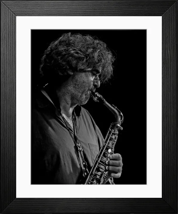 Framed Print : Tim Berne, 2008. Artist: Alan John Ainsworth Framed Print : Tim Berne, 2008. Artist: Alan John Ainsworth