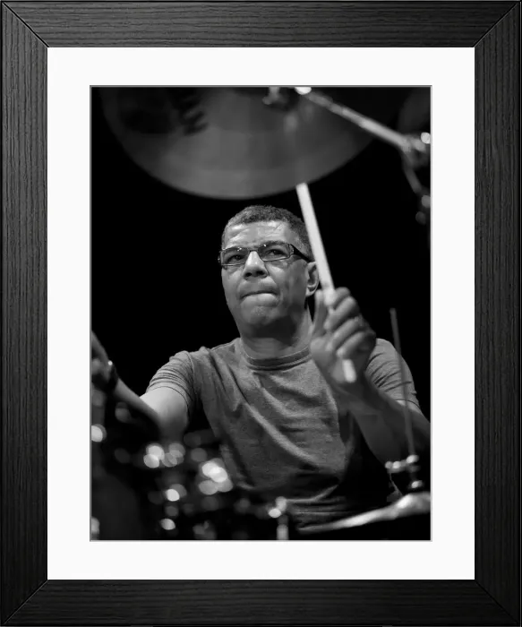 Framed Print : Jack DeJonette, 2008. Artist: Alan John Ainsworth Framed Print : Jack DeJonette, 2008. Artist: Alan John Ainsworth