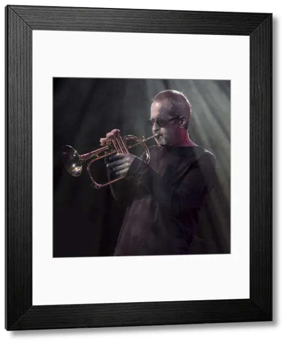 Framed Print : Trumpeter Walt Fowler, 2017. Artist: Alan John Ainsworth Framed Print : Trumpeter Walt Fowler, 2017. Artist: Alan John Ainsworth