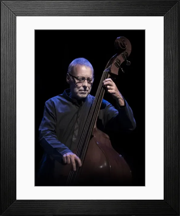 Framed Print : Dave Holland, 2017. Artist: Alan John Ainsworth Framed Print : Dave Holland, 2017. Artist: Alan John Ainsworth