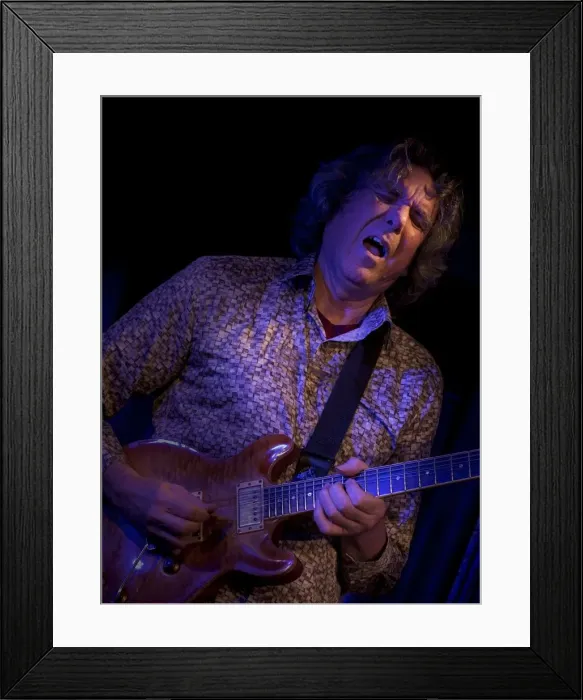 Framed Print : John Etheridge, 2017. Artist: Alan John Ainsworth Framed Print : John Etheridge, 2017. Artist: Alan John Ainsworth
