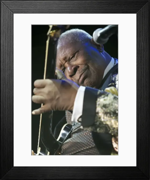 Framed Print : BB King, 2009. Artist: Alan John Ainsworth Framed Print : BB King, 2009. Artist: Alan John Ainsworth