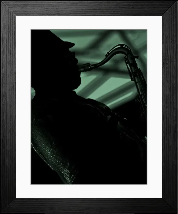 Framed Print : Jazzman, 2010. Artist: Alan John Ainsworth Framed Print : Jazzman, 2010. Artist: Alan John Ainsworth
