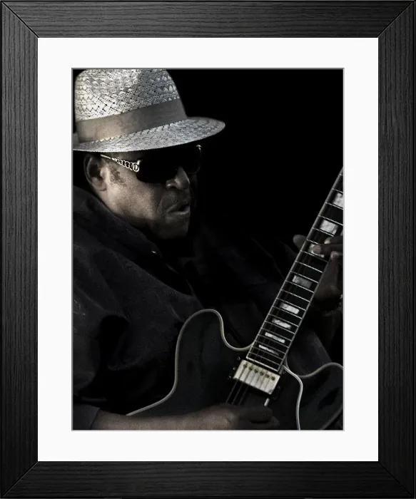 Framed Print : Bluesman, 2011. Artist: Alan John Ainsworth Framed Print : Bluesman, 2011. Artist: Alan John Ainsworth
