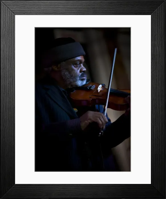 Framed Print : Henry Grimes, 2009. Artist: Alan John Ainsworth Framed Print : Henry Grimes, 2009. Artist: Alan John Ainsworth