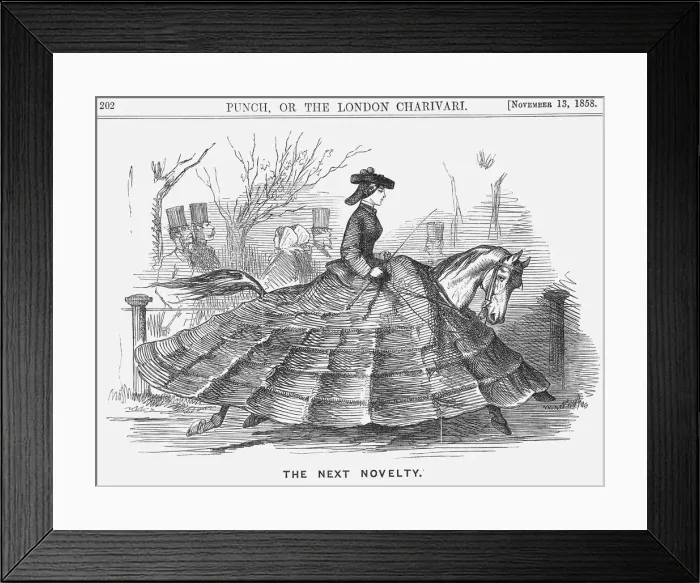 Framed Print : The Next Novelty, 1858 Framed Print : The Next Novelty, 1858