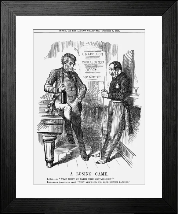 Framed Print : A Losing Game, 1858