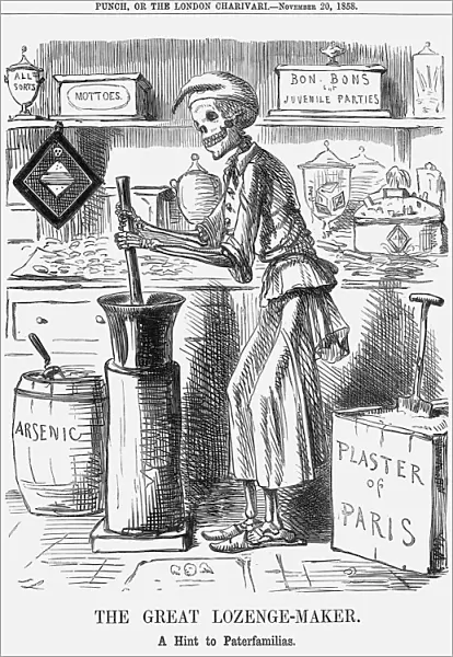 The Great Lozenge-Maker. A Hint to Paterfamilias, 1858. Artist: John Leech