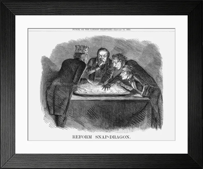 Framed Print : Reform Snap-Dragon, 1859 Framed Print : Reform Snap-Dragon, 1859