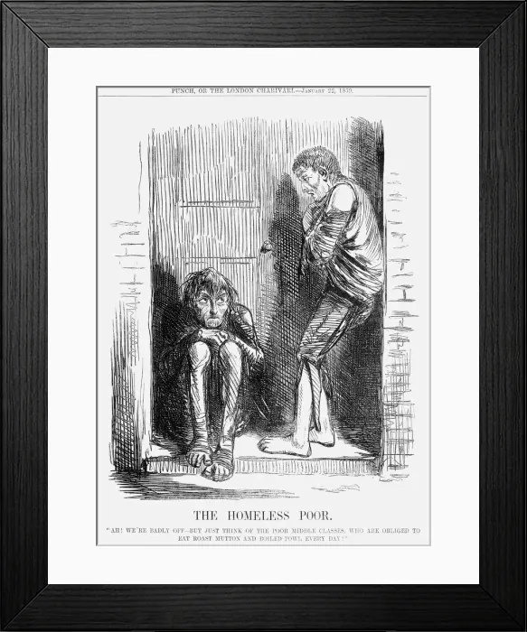 Framed Print : The Homeless Poor, 1859 Framed Print : The Homeless Poor, 1859