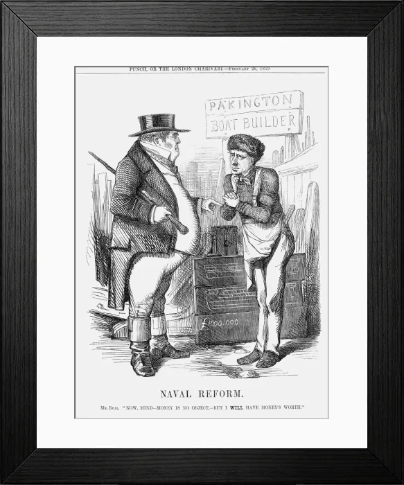 Framed Print : Naval Reform, 1859 Framed Print : Naval Reform, 1859