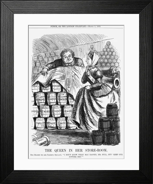 Framed Print : The Queen in her Store-room, 1859 Framed Print : The Queen in her Store-room, 1859