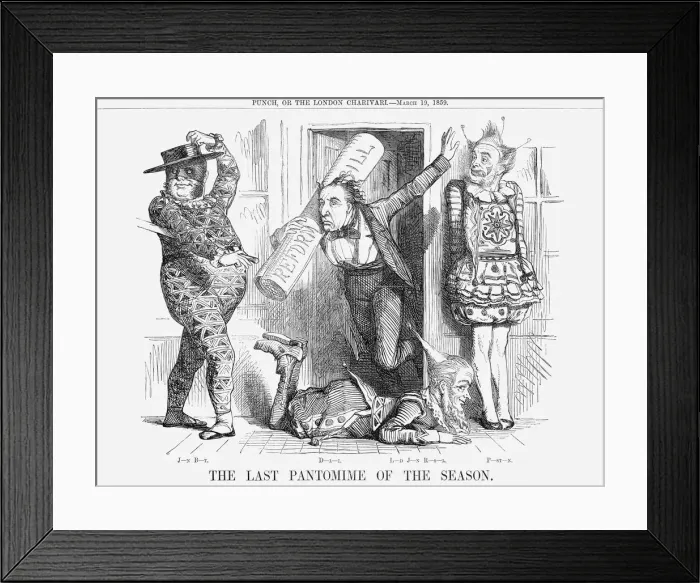 Framed Print : The Last Pantomime of the Season, 1859 Framed Print : The Last Pantomime of the Season, 1859