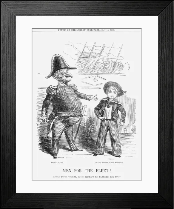 Framed Print : Men for the Fleet!, 1859 Framed Print : Men for the Fleet!, 1859