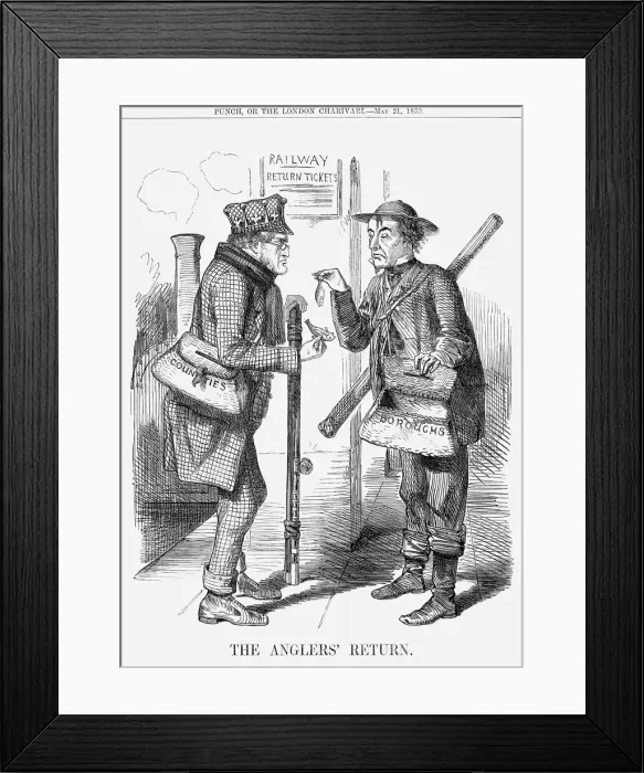 Framed Print : The Anglers Return, 1859 Framed Print : The Anglers Return, 1859