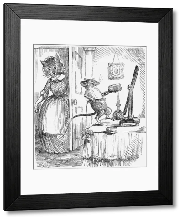 Framed Print : A mouse on a dressingtable, 1859 Framed Print : A mouse on a dressingtable, 1859
