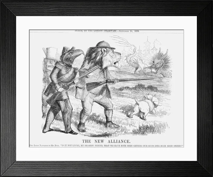 Framed Print : The New Alliance, 1859 Framed Print : The New Alliance, 1859