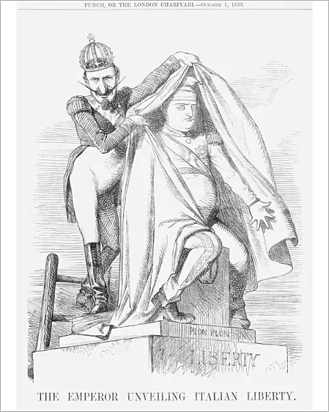 The Emperor unveiling Italian Liberty, 1859