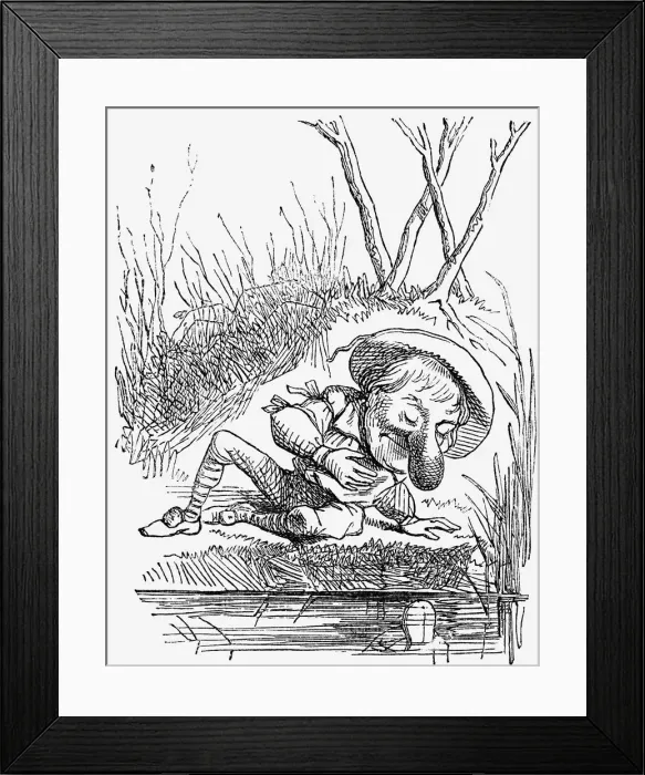 Framed Print : One of Punchs little capital letter illustrations