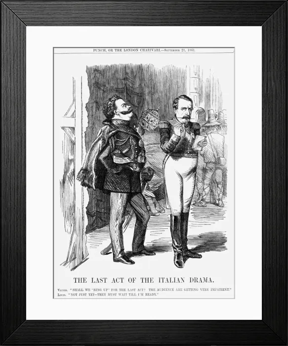 Framed Print : The Last Act of the Italian Drama, 1861 Framed Print : The Last Act of the Italian Drama, 1861