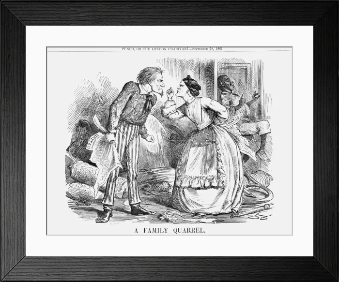 Framed Print : A Family Quarrel, 1861 Framed Print : A Family Quarrel, 1861