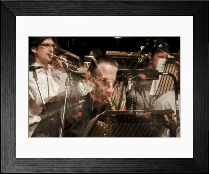 Framed Print : Jazz ensemble, 2010. Artist: Alan John Ainsworth Framed Print : Jazz ensemble, 2010. Artist: Alan John Ainsworth