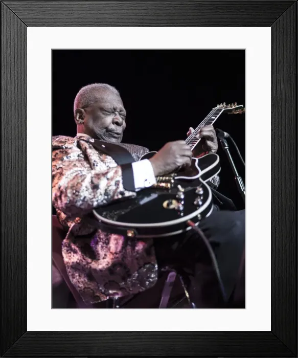 Framed Print : BB King, 2009. Artist: Alan John Ainsworth Framed Print : BB King, 2009. Artist: Alan John Ainsworth