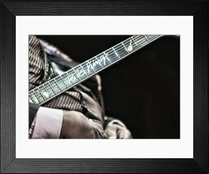 Framed Print : BB King, 2009. Artist: Alan John Ainsworth Framed Print : BB King, 2009. Artist: Alan John Ainsworth