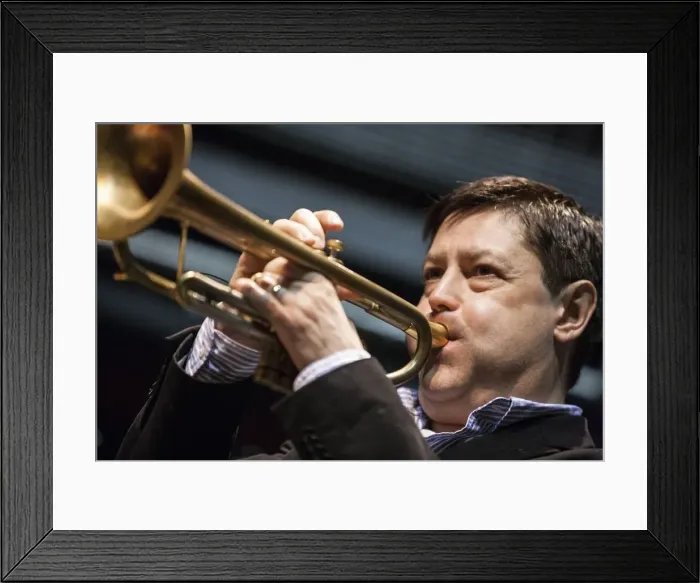 Framed Print : Guy Barker, 2010. Artist: Alan John Ainsworth