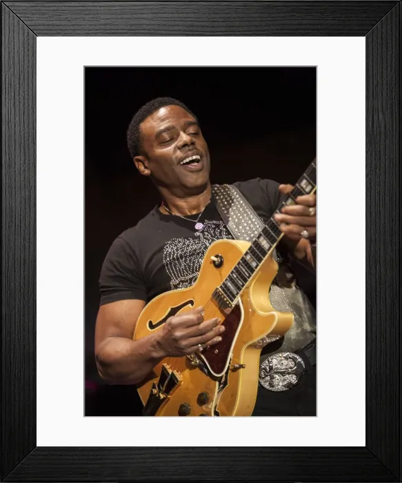 Framed Print : Norman Brown, 2010. Artist: Alan John Ainsworth Framed Print : Norman Brown, 2010. Artist: Alan John Ainsworth
