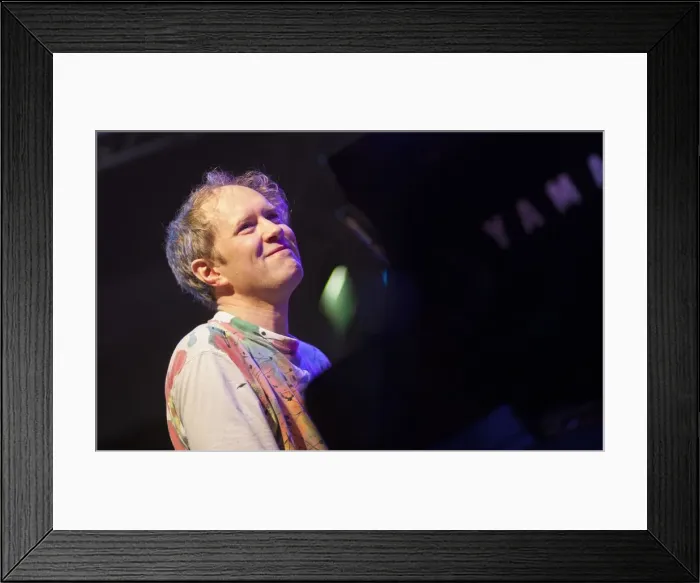 Framed Print : Django Bates, 2011. Artist: Alan John Ainsworth Framed Print : Django Bates, 2011. Artist: Alan John Ainsworth