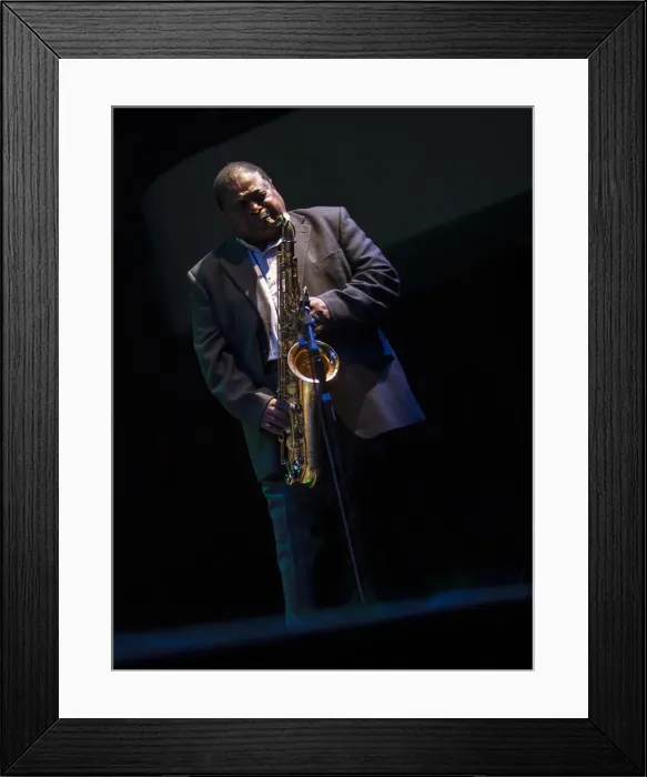 Framed Print : Pee Wee Ellis, 2013. Artist: Alan John Ainsworth Framed Print : Pee Wee Ellis, 2013. Artist: Alan John Ainsworth
