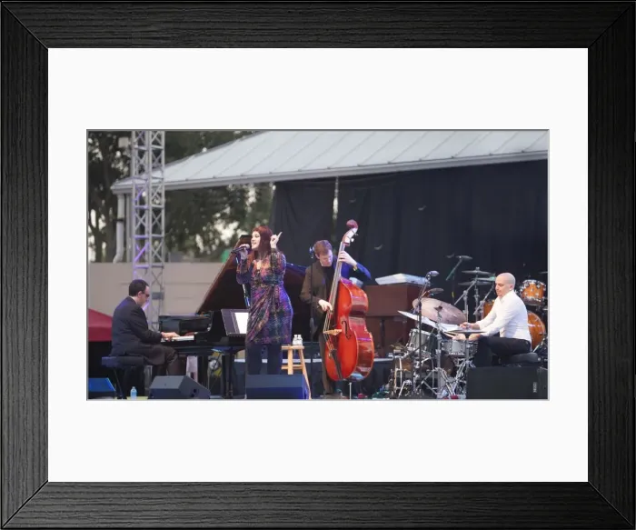 Framed Print : Jane Monheit, 2013. Artist: Alan John Ainsworth Framed Print : Jane Monheit, 2013. Artist: Alan John Ainsworth