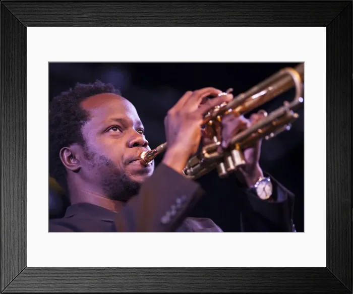 Framed Print : Ambrose Akinmusire, 2014. Artist: Alan John Ainsworth Framed Print : Ambrose Akinmusire, 2014. Artist: Alan John Ainsworth