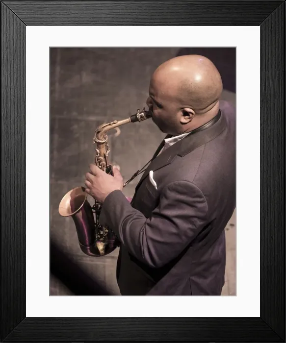 Framed Print : Billy Hart, 2015. Artist: Alan John Ainsworth Framed Print : Billy Hart, 2015. Artist: Alan John Ainsworth