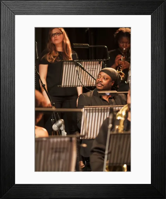 Framed Print : Courtney Pine, 2016. Artist: Alan John Ainsworth Framed Print : Courtney Pine, 2016. Artist: Alan John Ainsworth