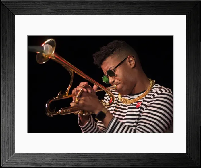 Framed Print : Christian Scott, 2016. Artist: Alan John Ainsworth Framed Print : Christian Scott, 2016. Artist: Alan John Ainsworth