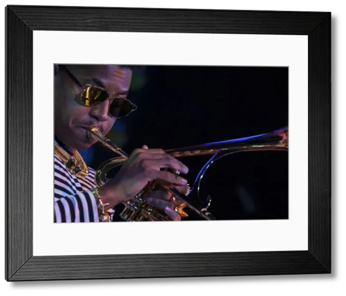 Framed Print : Christian Scott, 2016. Artist: Alan John Ainsworth Framed Print : Christian Scott, 2016. Artist: Alan John Ainsworth
