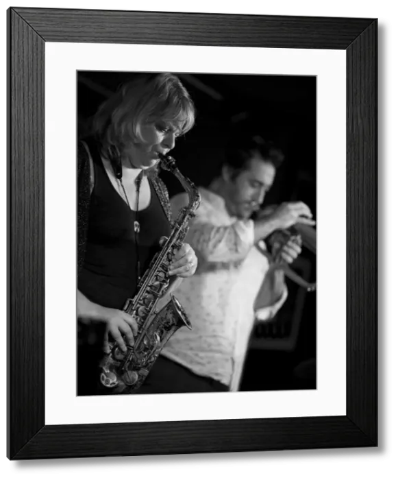 Framed Print : Christine Jensen and Percy Pursglove, 2016. Artist: Alan John Ainsworth Framed Print : Christine Jensen and Percy Pursglove, 2016. Artist: Alan John Ainsworth