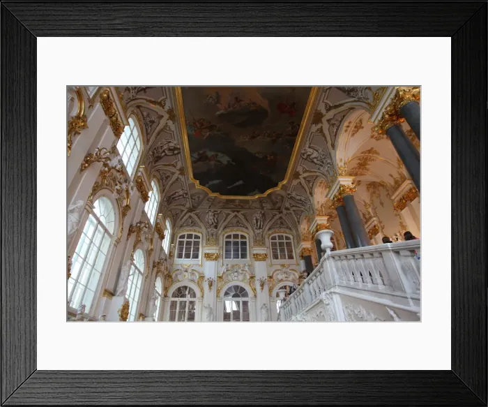 Framed Print : Main staircase of the Winter Palace, Hermitage Museum, St Petersburg, Russia. Artist: Sheldon Marshall Framed Print : Main staircase of the Winter Palace, Hermitage Museum, St Petersburg, Russia. Artist: Sheldon Marshall