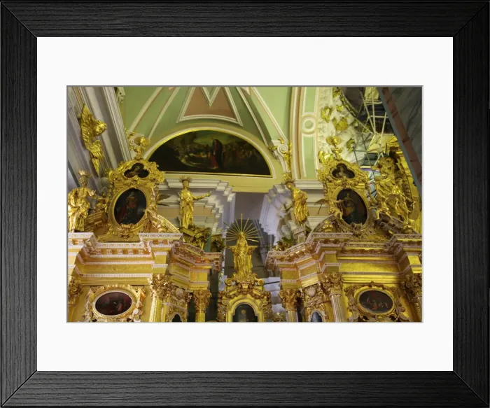 Framed Print : Upper portion of the iconostasis, Peter and Paul Cathedral, St Petersburg, Russia, 2011. Artist: Sheldon Marshall Framed Print : Upper portion of the iconostasis, Peter and Paul Cathedral, St Petersburg, Russia, 2011. Artist: Sheldon Marshall