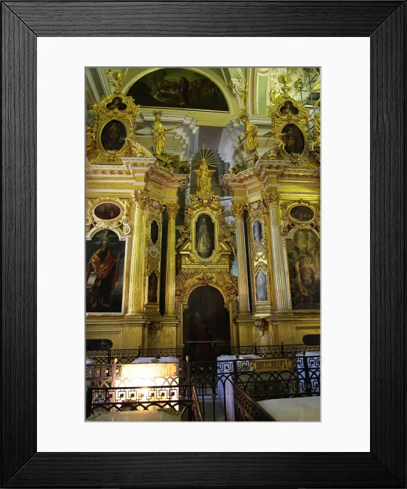 Framed Print : Iconostasis, Peter and Paul Cathedral, St Petersburg, Russia, 2011. Artist: Sheldon Marshall Framed Print : Iconostasis, Peter and Paul Cathedral, St Petersburg, Russia, 2011. Artist: Sheldon Marshall