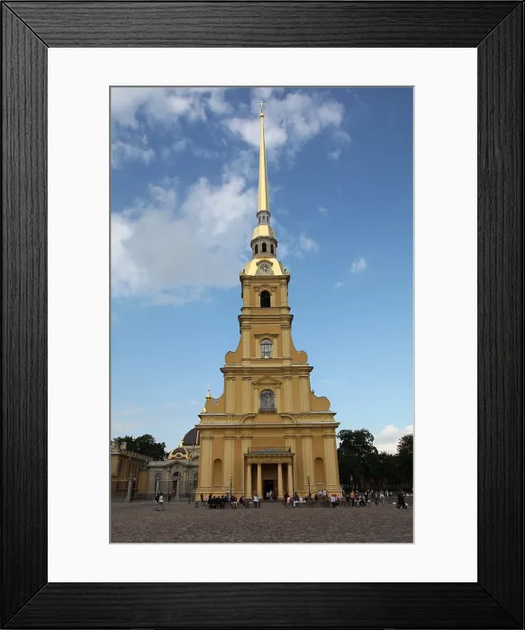 Framed Print : Bell tower, Peter and Paul Cathedral, St Petersburg, Russia, 2011. Artist: Sheldon Marshall Framed Print : Bell tower, Peter and Paul Cathedral, St Petersburg, Russia, 2011. Artist: Sheldon Marshall